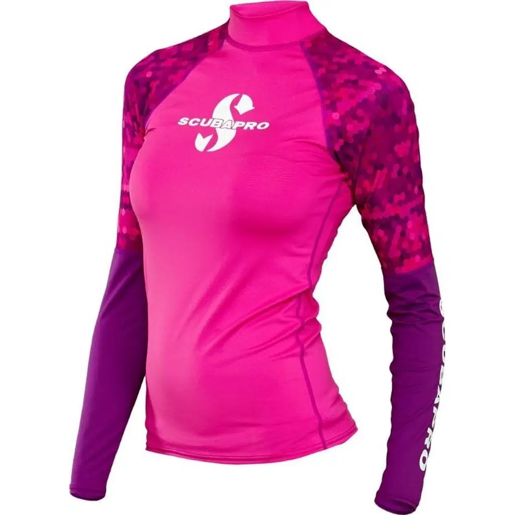 SCUBAPRO ICLIK BAYAN FLAMINGO RASH LONG SLEEVE PINK M