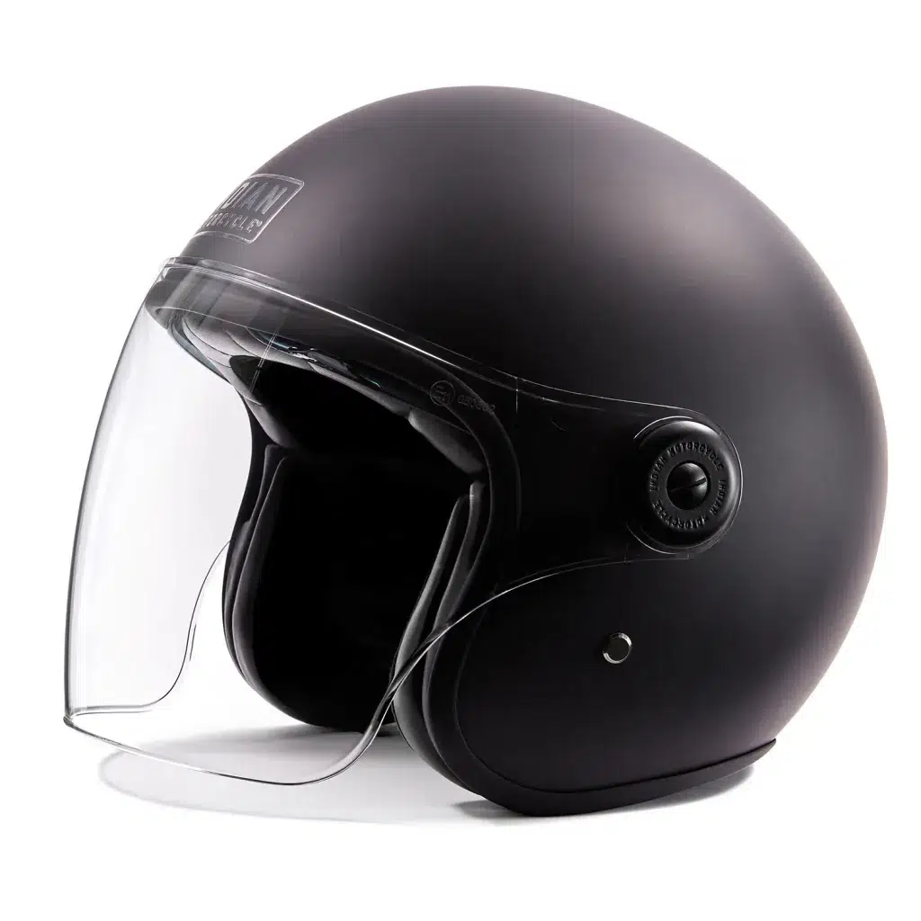 INDIAN MOTORCYCLE IMC MATTE JET HLMT V2 BLACK KASK