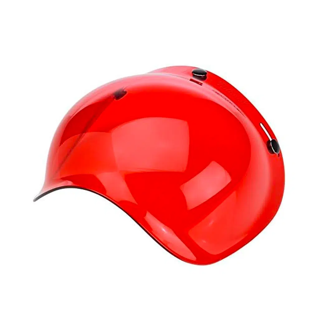 INDIAN MOTORCYCLE OPEN FACE BUBBLE VİZÖR V2 KIRMIZI