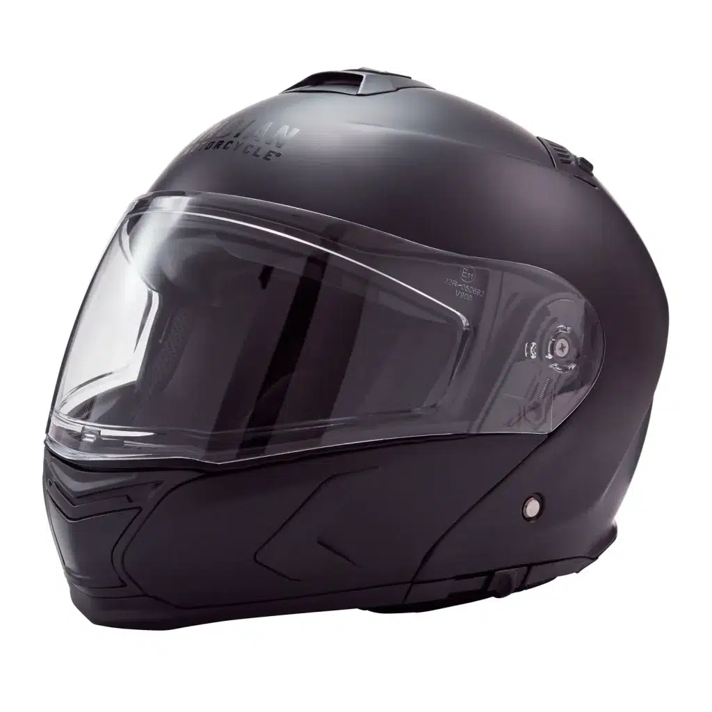 INDIAN MOTORCYCLE MODÜLER MAT SİYAH KASK