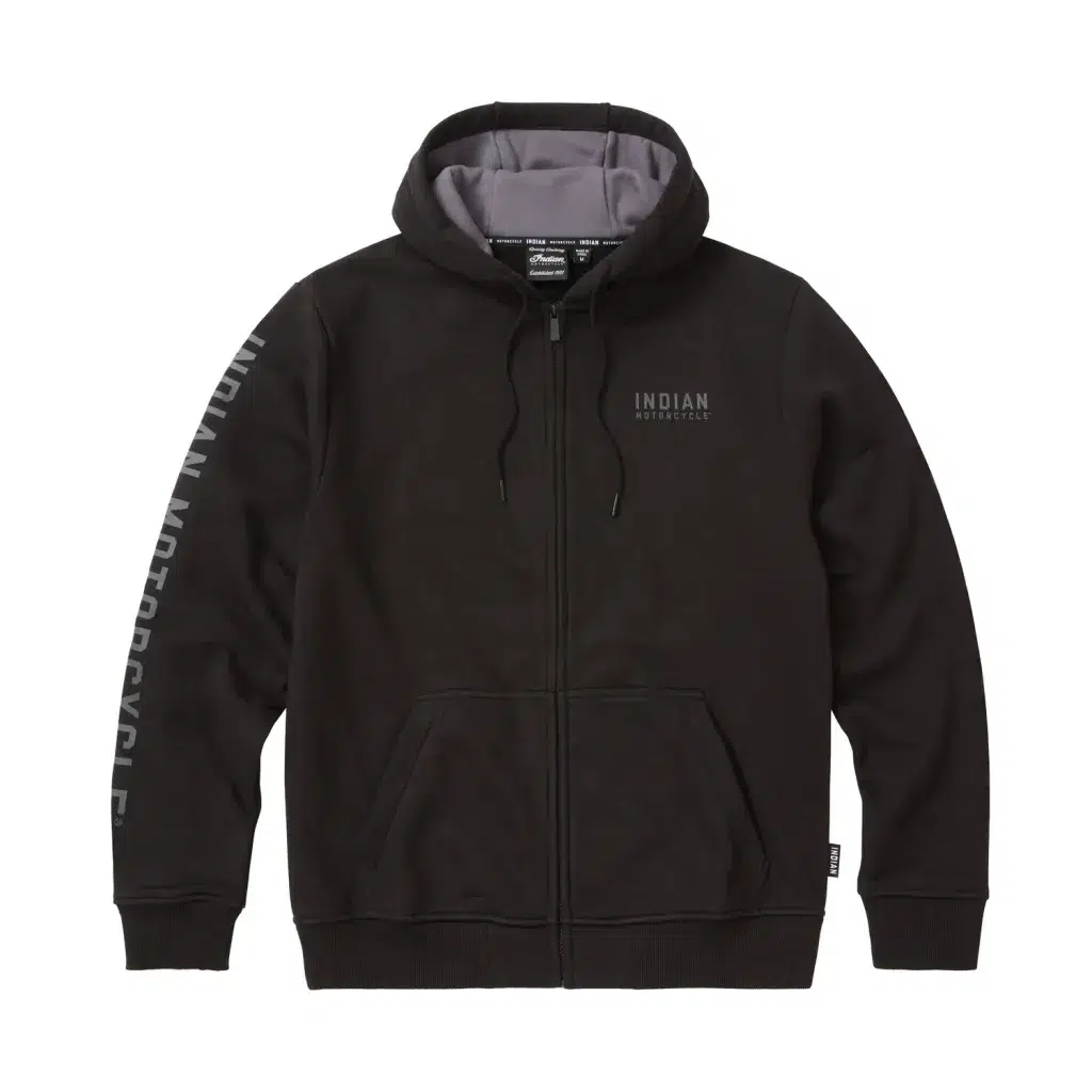 INDIAN MOTORCYCLE MW BK EMBROIDERED ERKEK HOODIE