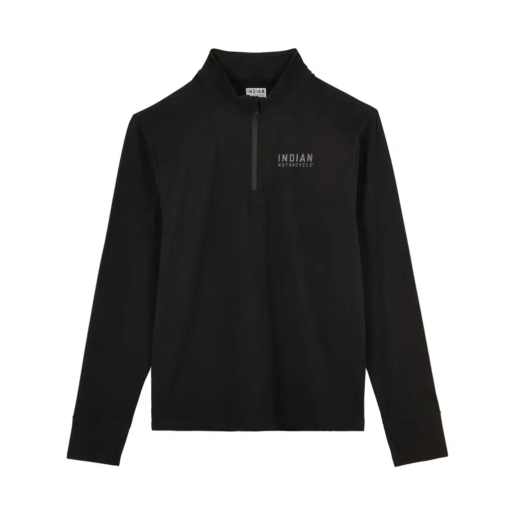 INDIAN MOTORCYCLE MW BK QUART ZIP PERFOR TOP ERKEK KAZAK