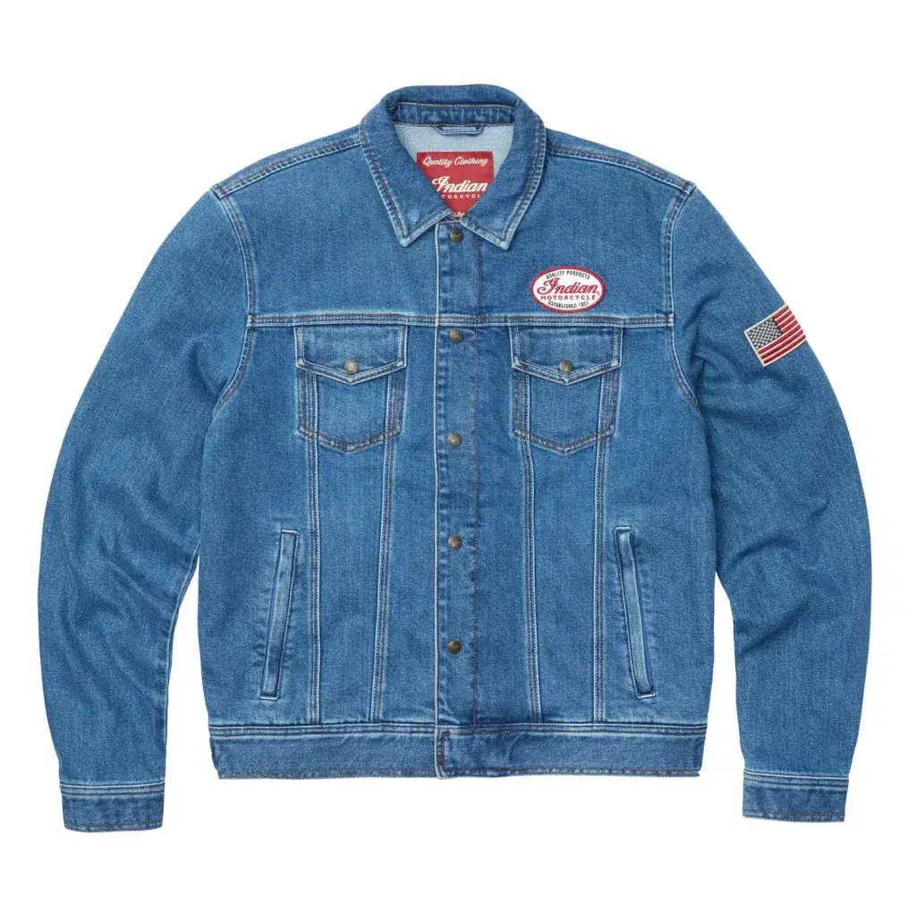 INDIAN MOTORCYCLE MW DENIM JACKET BLU ERKEK KOT CEKET