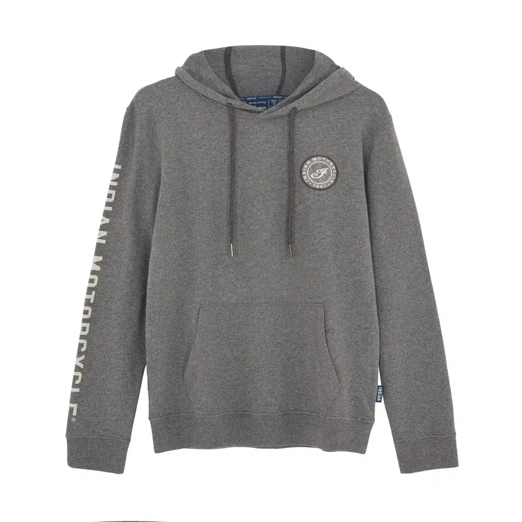 INDIAN MOTORCYCLE MW GY I SCRIPT PATCH ERKEK HOODIE