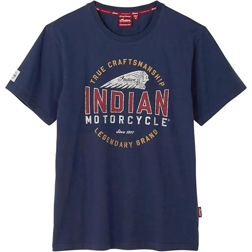 INDIAN MOTORCYCLE MW NY TRUE CRAFT HEAD ERKEK TİŞÖRT