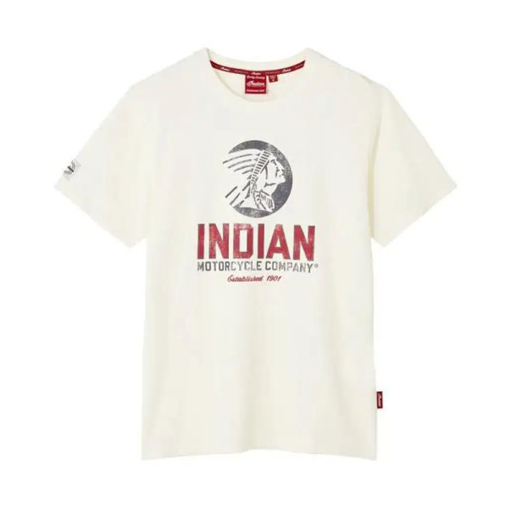 INDIAN MOTORCYCLE MW WT IND CIRCLE HEAD ERKEK TİŞÖRT