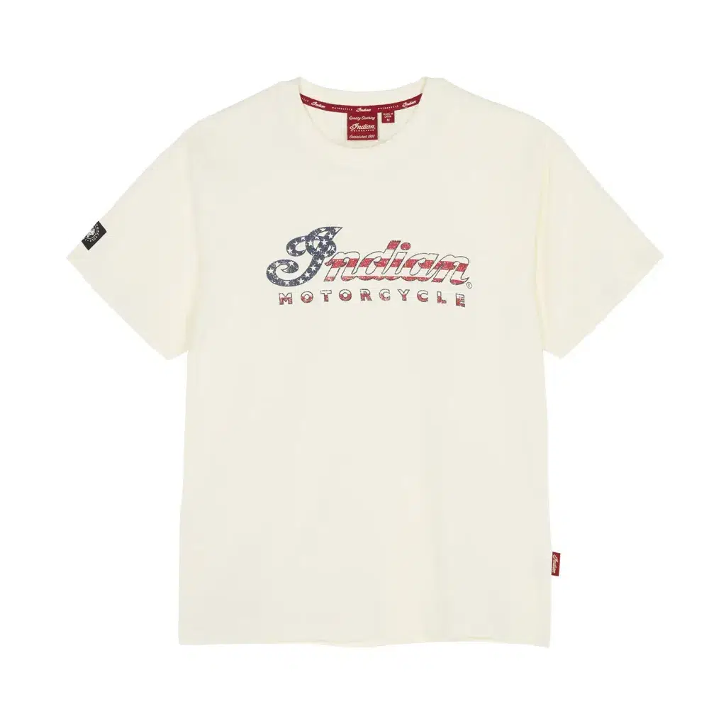 INDIAN MOTORCYCLE MW WT USA SCRIPT LOGO ERKEK TİŞÖRT