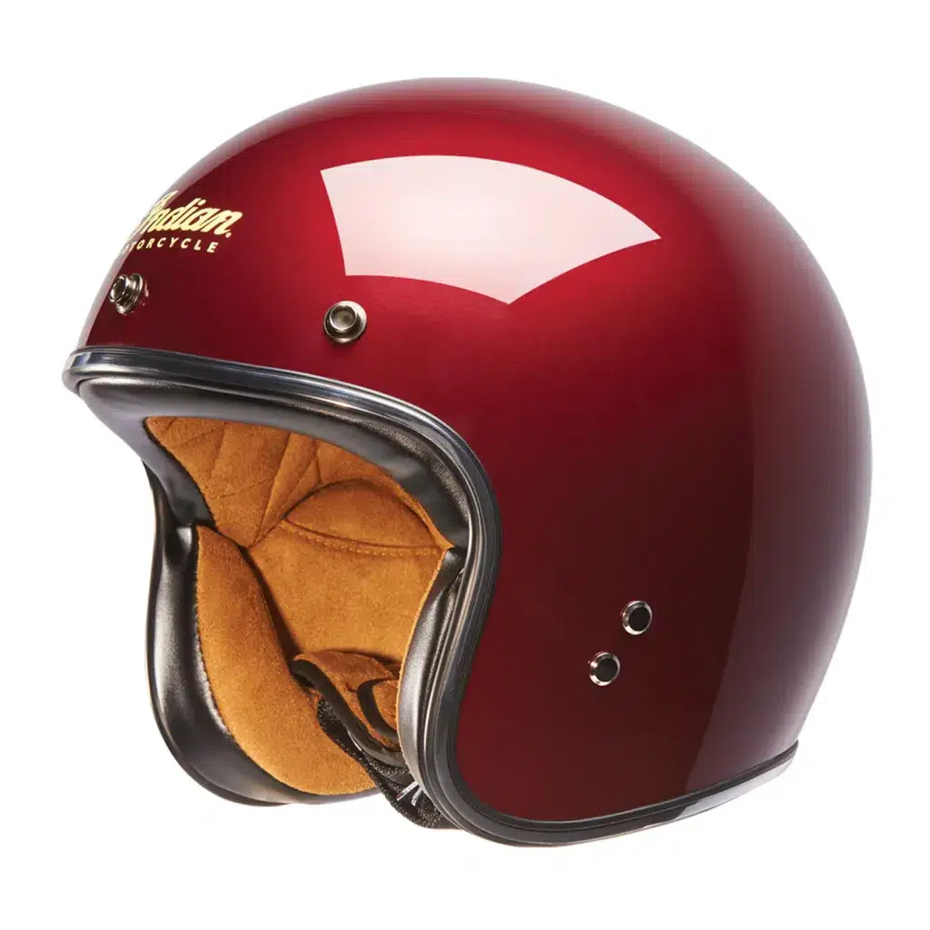 INDIAN MOTORCYCLE RETRO AÇIK KASK KIRMIZI