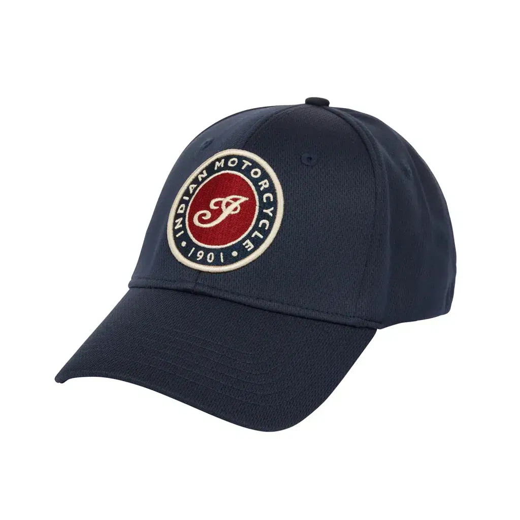 INDIAN MOTORCYCLE SCRIPT ICO PERFO CAP NAVY KEP