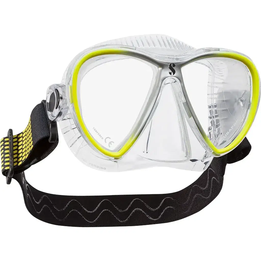 SCUBAPRO DALIŞ MASKE SYNERGY TWIN - ŞEFFAF-SARI-GRİ